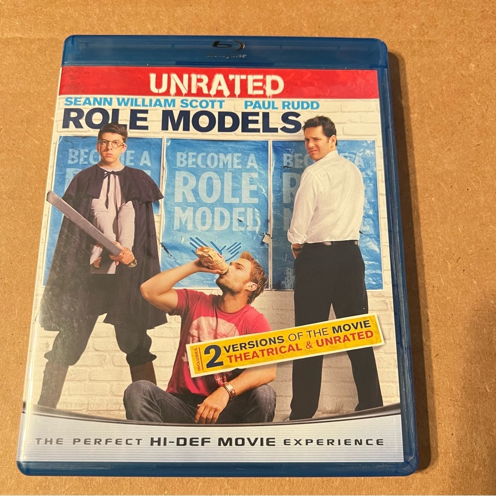 Blu-Ray ROLE‎ MODELS UNRATED Movie Film - Seann William Scott - Paul Rudd